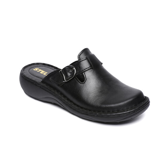 Čierne zdravotné šľapky pracovná obuv