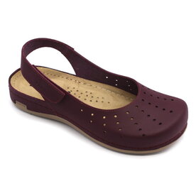 Dámska letná obuv na Hallux Vajgus bordová