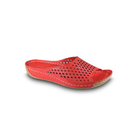 Dámska zdravotná letná obuv šľapky červené