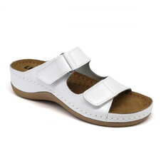 Dámske kožené zdravotné šľapky pre zdravotnícky personál