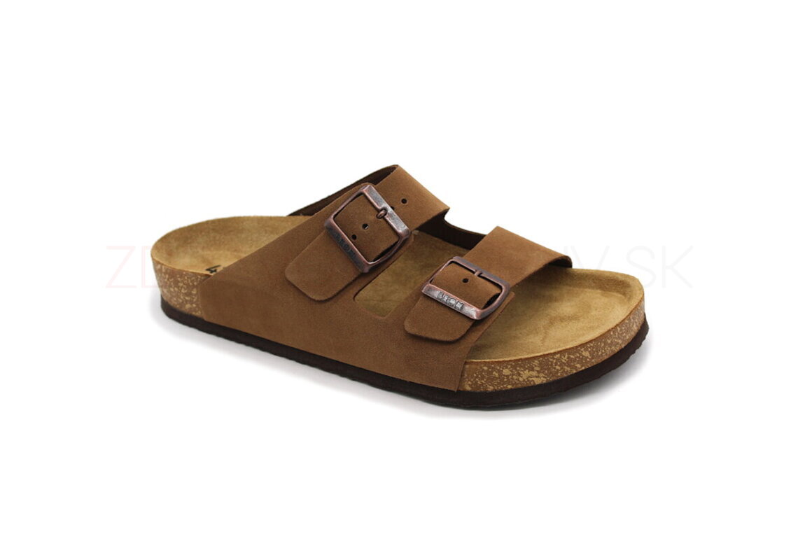 Pánska korková zdravotná obuv BVH 4703P šľapky s ortopedickou stielkou