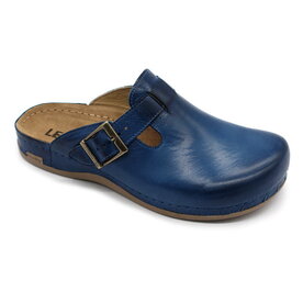 Zdravotná pánska kožená obuv BVH 707P modrá